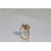 18 Kt Yellow Gold Ring, Natural Cultured Pearl Gemstone, Ring Size 14